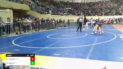 108 lbs Round Of 32 - Gabriella Lozano, McLoud vs Sydney Harris, Little Axe Girls