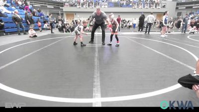 49 lbs Round Of 16 - Wyatt Noel, Cowboy Wrestling Club vs Kooper Bass, Kingfisher YellowJackets