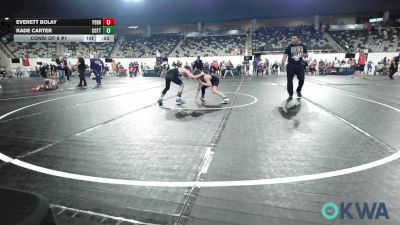 90 lbs Consi Of 8 #1 - Everett Bolay, Perry Wrestling Club vs Kade Carter, Cotton County Wrestling Club