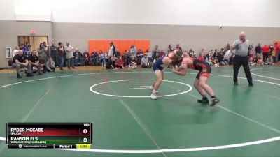 150 lbs Cons. Round 2 - Ryder McCabe, Galion vs Ransom Els, Washington (Massillon)