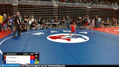 49 lbs Cons. Round 2 - Tracy Froman, Top Of The Rock Wrestling Club vs Blake Swensen, Top Of The Rock Wrestling Club