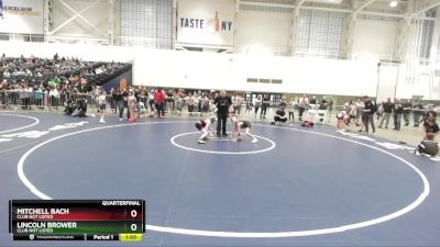 66 lbs Quarterfinal - Lincoln Brower, Club Not Listed vs Mitchell Bach, Club Not Listed