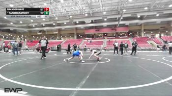 92 lbs 5th Place Match - Braxton Hart, Hays vs Parker Zluticky, Kansas Young Guns