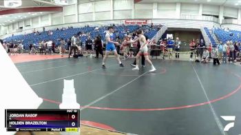 132 lbs Cons. Semi - Jordan Rasof, IL vs Holden Brazelton, IL