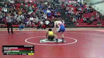 157 lbs Quarterfinal - Antonio Johnson, Cuy. Falls vs Kyle Casperson, Uniont. Lake