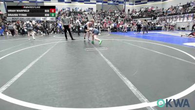 120 lbs Consi Of 8 #2 - Uriah Warfield, Husky WC vs Draven Tyree, Hennessey Takedown Club