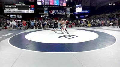 126 lbs Quarters - Jack Baker, CA vs Saxton Scott, ID
