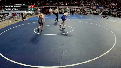 D 1 113 lbs Champ. Round 1 - Michael Barnett, Jesuit vs Aston Myers, Benton