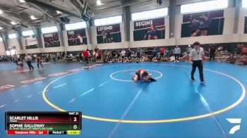 107 lbs 1st Place Match - Sophie Galloway, El Paso Wildcats Wrestling Club vs Scarlet Hillis, Texas