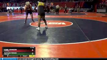 1 lbs Champ. Round 1 - Gabe Johnson, Manteno vs Nathan Rosas, Harvard