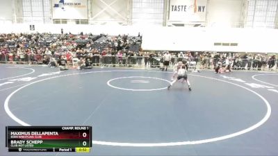 74 lbs Champ. Round 1 - Maximus DellaPenta, Eden Wrestling Club vs Brady Schepp, Club Not Listed