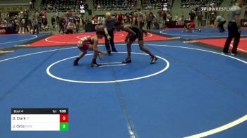 110 lbs Quarterfinal - Owynn Clark, Team Tulsa Wrestling Club vs Javier Ortiz, Poteau Youth Wrestling Academy