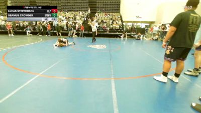 128-I lbs Consi Of 16 #1 - Lucas Steffenson, Islip vs Seamus Crowder, Upper Township