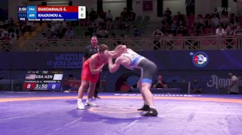 92 kg Final 3-5 - Elijah Diakomihalis, United States vs Aliaksei Khadunou, Individual Neutral Athletes