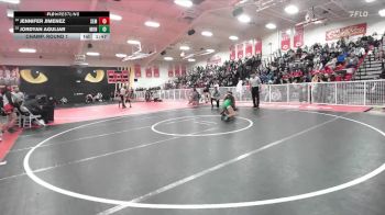 115 lbs Champ. Round 1 - Jordyan Aguliar, Monrovia vs Jennifer Jimenez, South El Monte