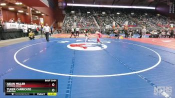 2A-126 lbs Quarterfinal - Aidan Miller, Wyoming Indian vs Tuker Carricato, Saratoga