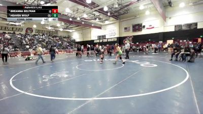 140 lbs Cons. Semi - Heaven Wolf, Cajon vs Breanna Beltran, La Quinta/La Quinta