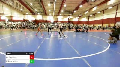 126 lbs Consi Of 8 #1 - Michael Cuoco, Mayo Quanchi vs Christopher Duarte, Iron Faith Wrestling