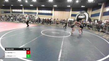 130 lbs Round Of 64 - Emil Gomez, Rolling Hills WC vs Journee Brown, Team Thunder WC