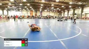 132 lbs Rr Rnd 1 - Casen Roark, Mid TN Maulers vs Chosen Wilds, Granby Rollers