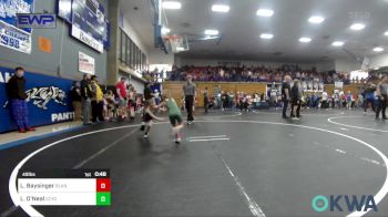 49 lbs Round Of 32 - Luke Baysinger, Blanchard Wrestling Club vs Ladd O'Neal, CCYO