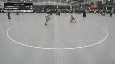 106 lbs Cons. Semis - Hunter Burnett vs Fernando Villa, DCWA