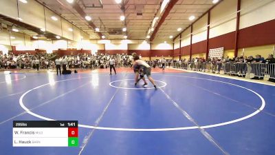 285 lbs Rr Rnd 1 - William Francis, Milo Wrestling Club vs Logan Hauck, Smittys Barn