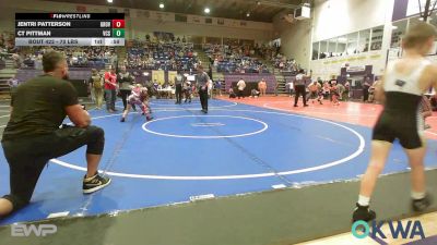 70 lbs Consolation - Jentri Patterson, Grover Rains Wrestling Club vs Ct Pittman, Victory Christian School