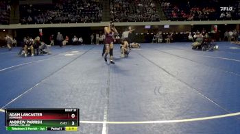 157 lbs Champ. Round 1 - Adam Lancaster, Schreiner vs Andrew Parrish, Cornell College