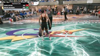 114 lbs Round 3 (4 Team) - Gage Loftin, Post Falls, ID vs Micah Jackson, Washington, IL