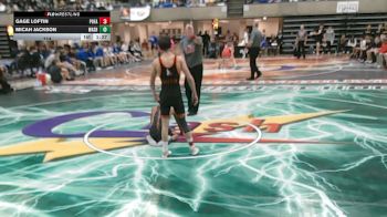 114 lbs Round 3 (4 Team) - Gage Loftin, Post Falls, ID vs Micah Jackson, Washington, IL