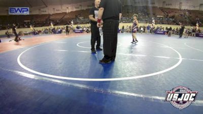 90 lbs Consi Of 8 #1 - Brooks Grose, Ponca City Wildcat Wrestling vs Noah Johnson, Bomb City Wrestling