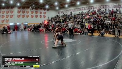 150 lbs Cons. Round 6 - Trevor Sponseller, Brecksville B vs Marshall Geckler, Massillon Perry