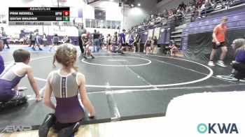 67 lbs Consolation - Prim Merrell, Mannford Pirate Youth Wrestling vs Izayah Brasher, Buck Pride Wrestling