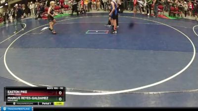 92 lbs Quarterfinal - Easton Pike, Spring Creek vs Markus Reyes-Galdamez, WESTLAKE