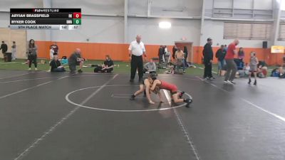 56 lbs 5th Place Match - Ryker Cook, Dwa vs Aryiah Brassfield, Rising Kingz