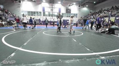 64 lbs Rr Rnd 4 - Zachary Montgomery, Berryhill Wrestling Club vs Jasper Maples, Stroud Youth Wrestling Club