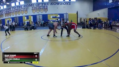 285 Gold Round 1 - Trevor Covelli, Hagerty vs Quay Evans, Glynn Academy