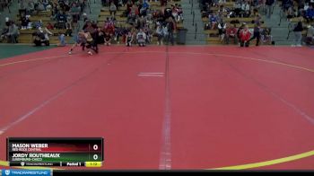 80 lbs Champ. Round 1 - Mason Weber, Red Rock Central vs Jordy Routhieaux, Luxemburg-Casco