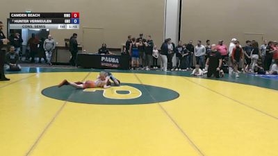 75 lbs Cons. Semis - Camden Beach, Bishop McCort vs Hunter Vermeulen, Grit Mat Club