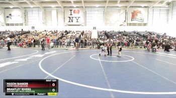 41 lbs Semifinal - Mason Banker, Wayne Wrestling Club vs Brantley Rivers, Guilderland Youth Wrestling