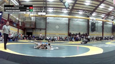 120 lbs Champ. Round 2 - Marlee Solomon, Canon-McMillan vs Brynlyn Sullivan, Bixby