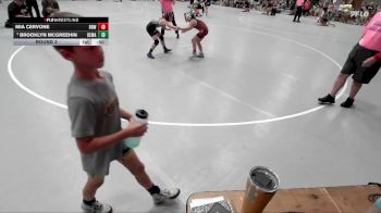 78-82 lbs Round 3 - Brooklyn McGreehin, Wilmington Wrestling Club vs Mia Cervone, Red Raiders Wrestling