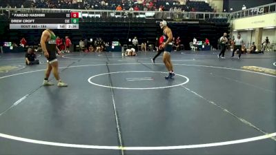 184 lbs Cons. Round 4 - Farzad Hashimi, Cerritos College vs Drew Croft, Cuesta College