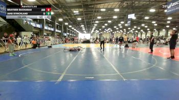 106 lbs Rr Rnd 3 - Brayden Buchanan, Journeymen Wrestling Red vs Jake Strickland, Flickr Boyz Daifugo