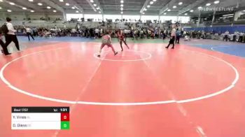 120 lbs Semifinal - Yanni Vines, AL vs Derek Glenn, CO