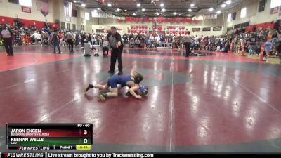 60 lbs Champ. Round 1 - Jaron Engen, Belgrade Brooten Elrosa vs Keenan Wells, LAW