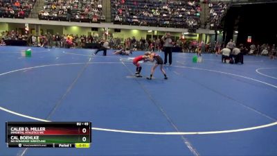 45 lbs Round 1 - Cal Boehlke, No Nonsense Wrestling vs Caleb D. Miller, Immortal Athletics WC