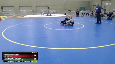 115 lbs Finals (2 Team) - Wylie Franzen, Buffalo vs Tilden Vettleson, Fosston-Bagley Brawlers