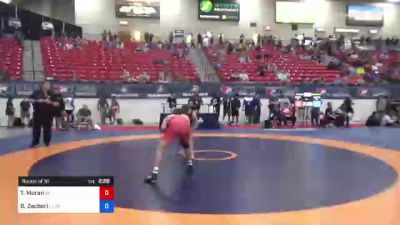 65 kg Round Of 16 - Tristan Moran, Wisconsin vs Brock Zacherl, Clarion RTC